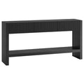 Manzanita 60 Wide Rectangular Solid Wood Fluted Console Table 60 Wide