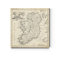 Map Of Ireland Premium Gallery Wrapped Canvas