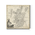 Map Of Scotland Premium Gallery Wrapped Canvas