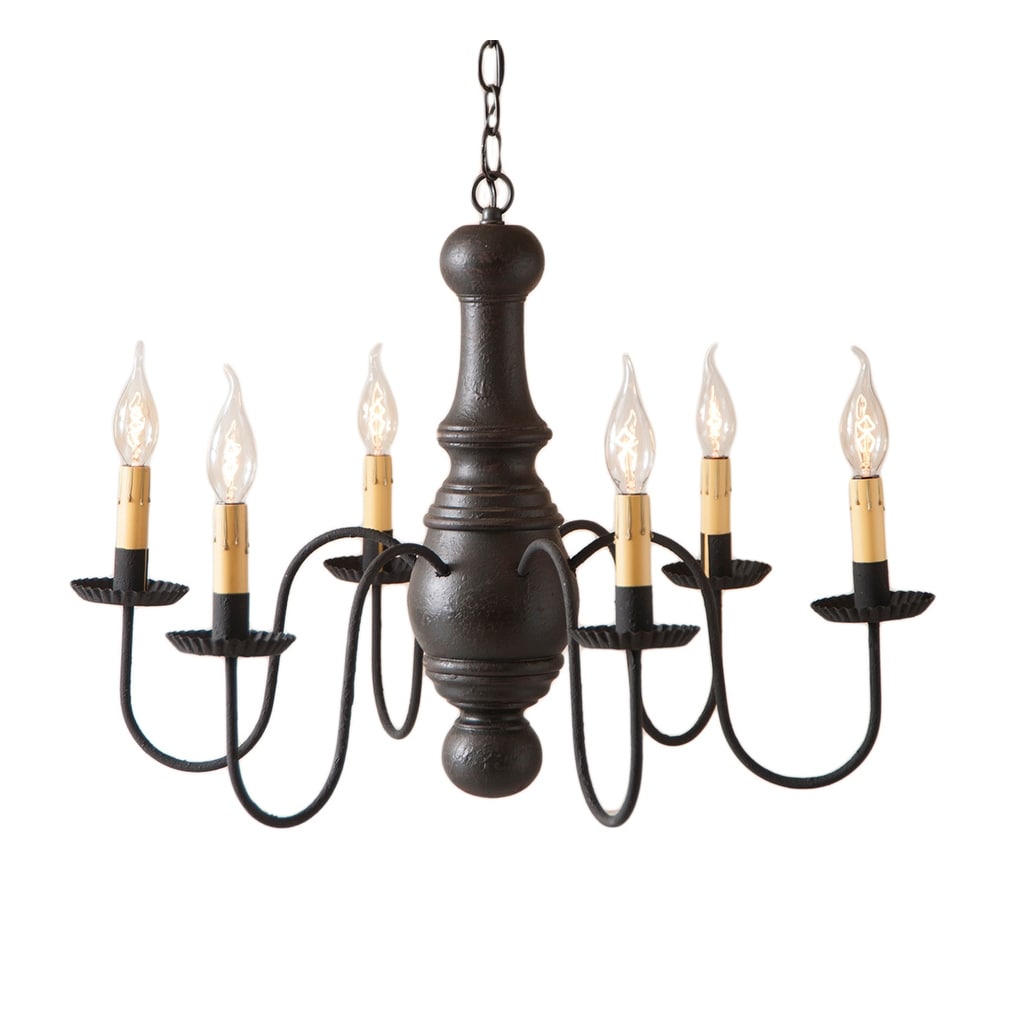 Maple Glenn Chandelier In Black 19 X 27 X 27 Inches
