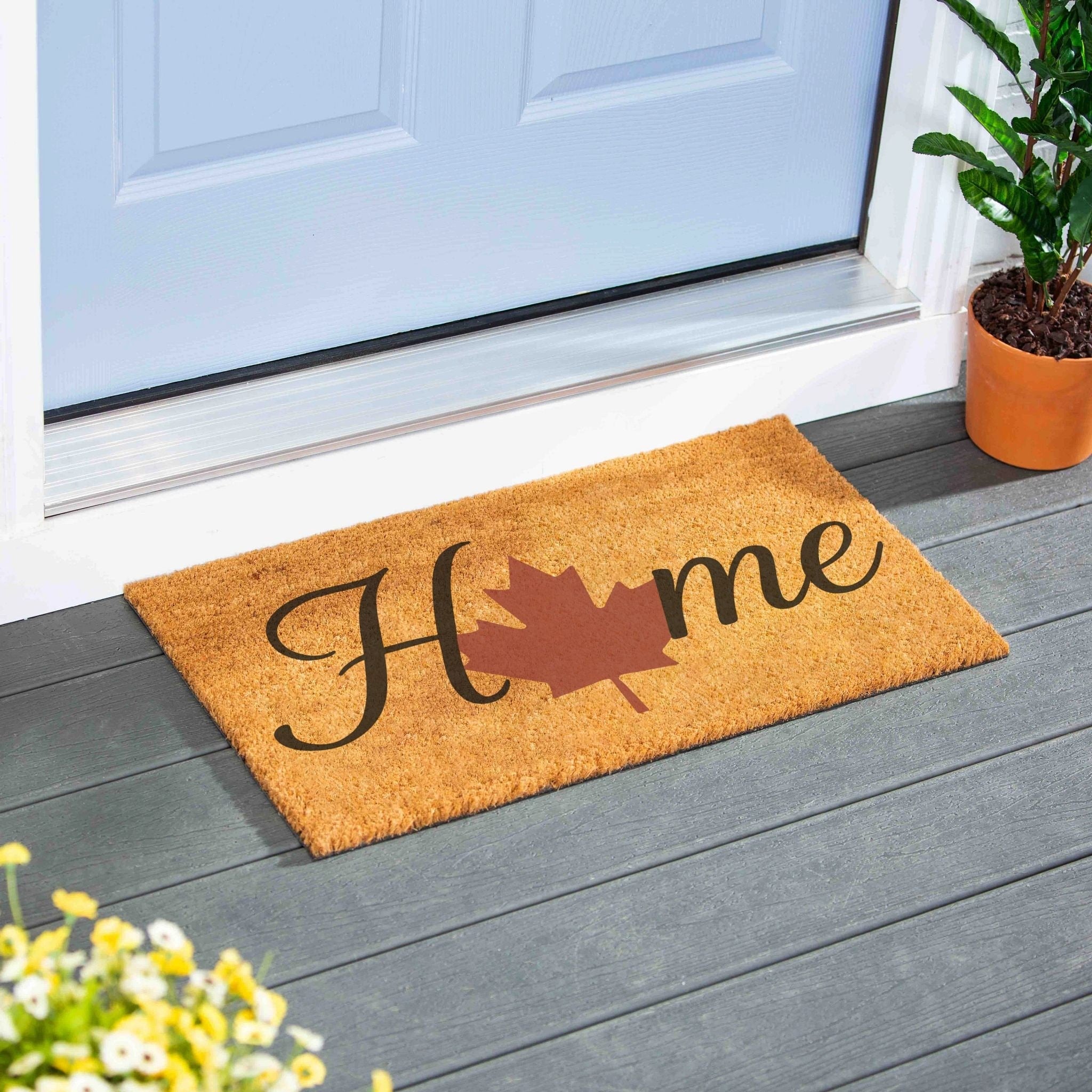 Maple Leaf Home Coir Door Mat 28 X 16 28 X 16