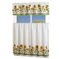 Porch Den El Dorado Western Star 3 Piece Kitchen Window Curtain Set