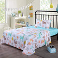 Marcielo Kids Cotton Sheet Twin Full Sheets For Girls Boys Children