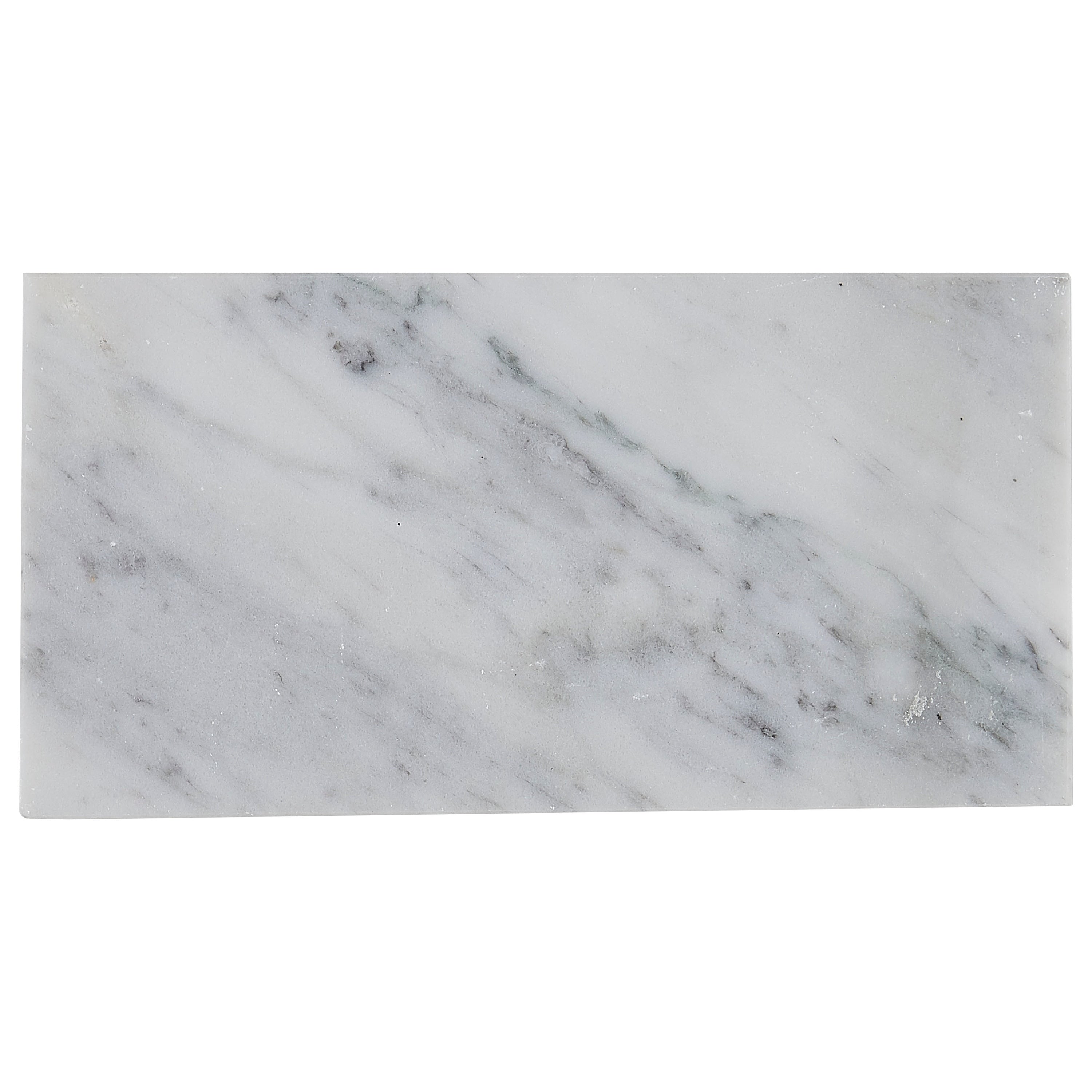 Marble 3X6 Inch Polished Field Tile In White Carrara 3X6