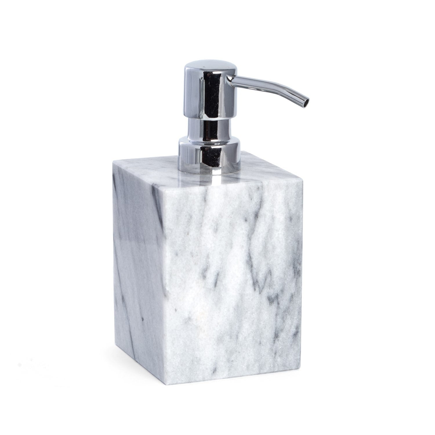 Marble Bath Soap Dispenser In Cloud Grey