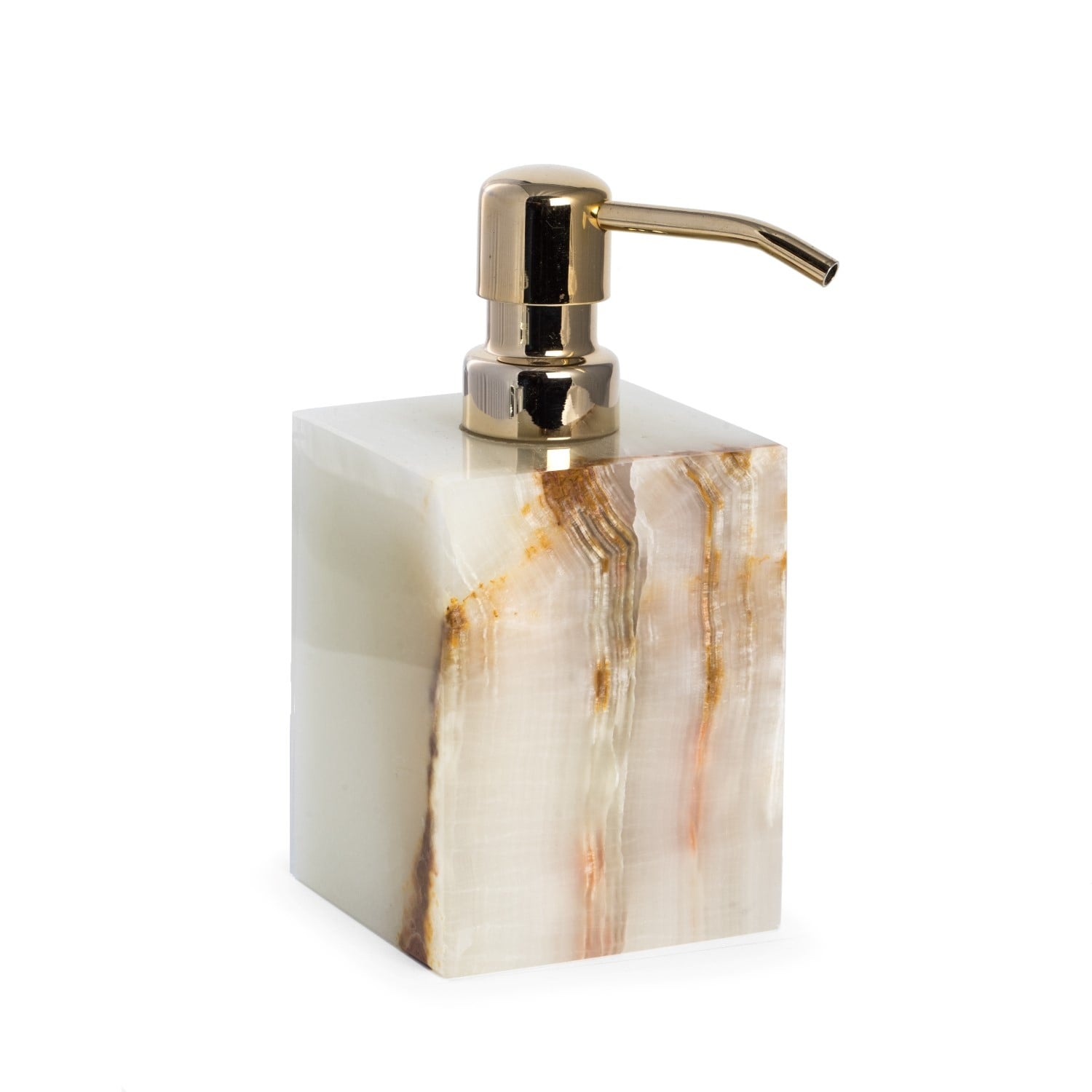 Marble Bath Soap Dispenser In Green Onyx