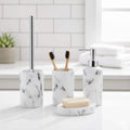Marble Collection Bath Accessory Set 4 Pieces