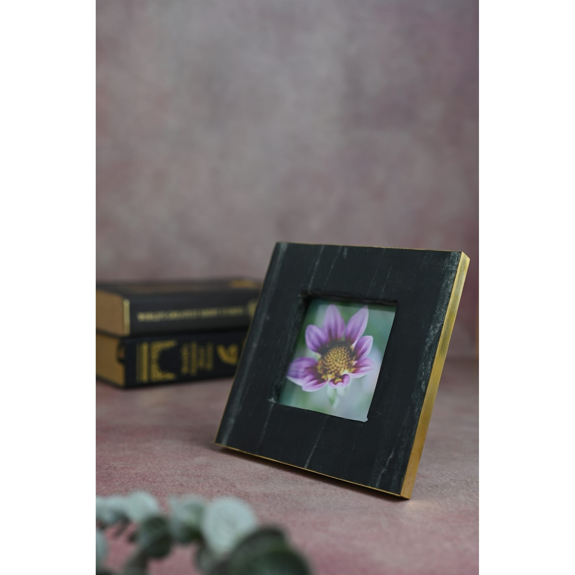 Marble Picture Frame For 3.5 X 3.5 Photo Black Other Frame Size