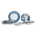 Marchesa Monarcha 16 Piece Porcelain Dinnerware Set Blue
