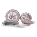 Marchesa Serengeti 16 Piece Porcelain Dinnerware Set Multicolored