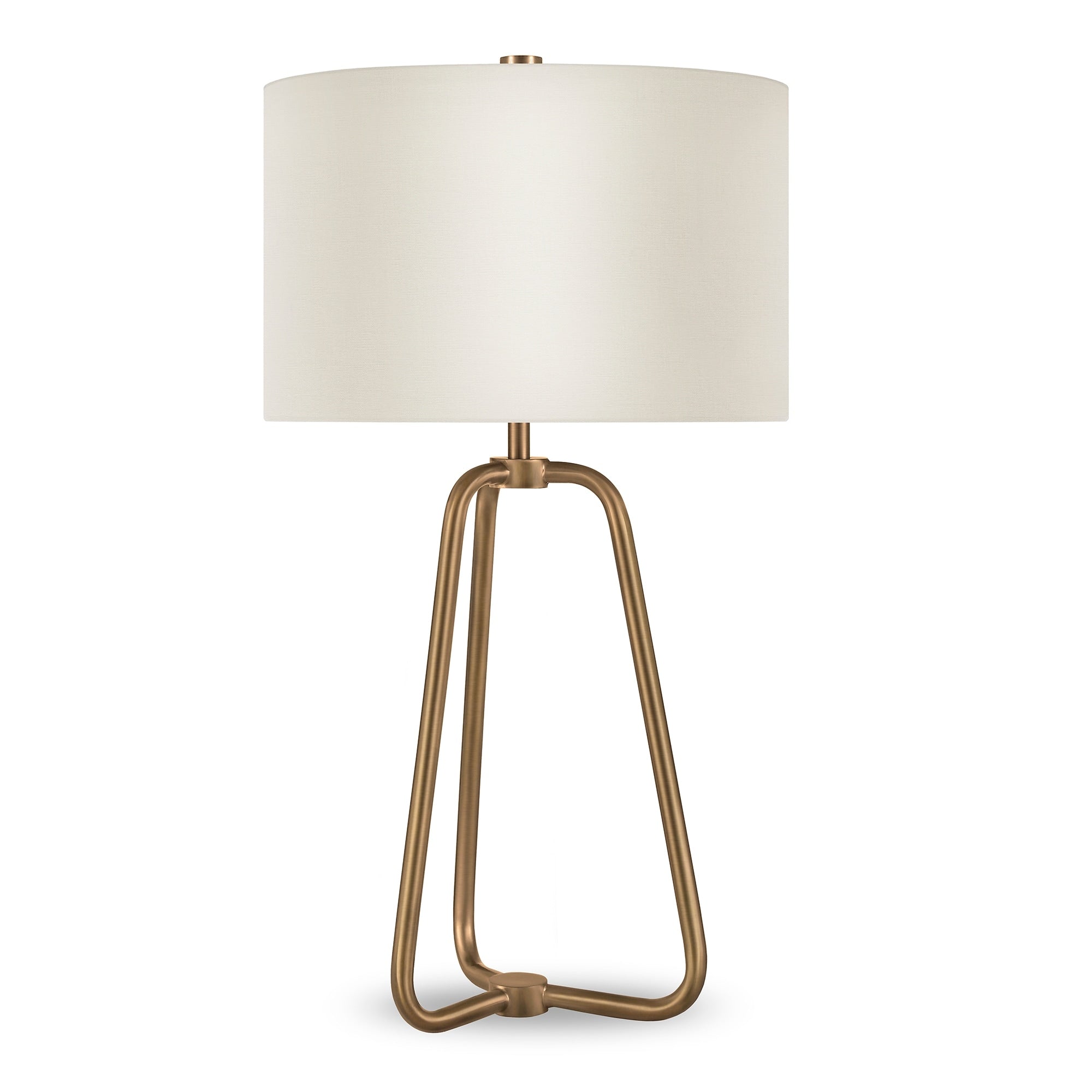 Bryan Table Lamp In Blackened Bronze Finish With Linen Shade