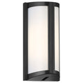 Margate Black Marine Grade Led Wall Sconce With Acrylic Lens