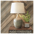 Mari Gray Gold Finish Glass Table Lamp N A