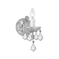 Crystorama Maria Theresa 1 Light Chrome Wall Sconce