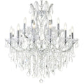 Gracewood Hollow Atangana 19 Light Chandelier With Chrome Finish