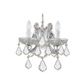 Crystorama Maria Theresa Collection 2 Light Polished Chrome Swarovski Spectra Crystal Wall Sconce