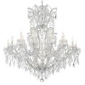 Crystorama Maria Theresa 25 Light Chrome Crystal Chandelier Chrome