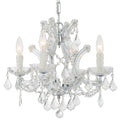 Crystorama Maria Theresa Collection 4 Light Polished Chrome Swarovski Strass Crystal Mini Chandelier Chrome