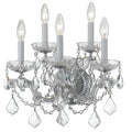 Crystorama Maria Theresa 5 Light Chrome Crystal Wall Sconce