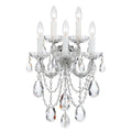 Crystorama Maria Theresa Collection 5 Light Polished Chrome Swarovski Strass Crystal Wall Sconce
