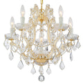 Maria Theresa 6 Light Spectra Crystal Gold Mini Chandelier 20 W X 17 H