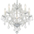 Maria Theresa 6 Light Polished Chrome Swarovski Strass Crystal Chandelier Polished Chrome