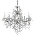 Maria Theresa 9 Light Chrome Swarovski Spectra Crystal Chandelier Chrome