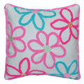 Mariah Floral Decorative Cotton Blend 18 Inch Throw Pillow