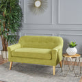 Mariah Mid Century Fabric Loveseat By Christopher Knight Home