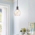 Mariana Antique Black Mini Pendant With Cognac Round Glass