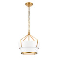 Marin 14 Inch Wide 1 Light Pendant In Satin Brass 14In W X 14In D X 16.5In H