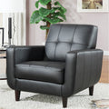 Marina Mid Century Design Black Upholstered Accent Chair