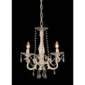Marinara 3 Light Off White 16 Inch Crystal Chandelier