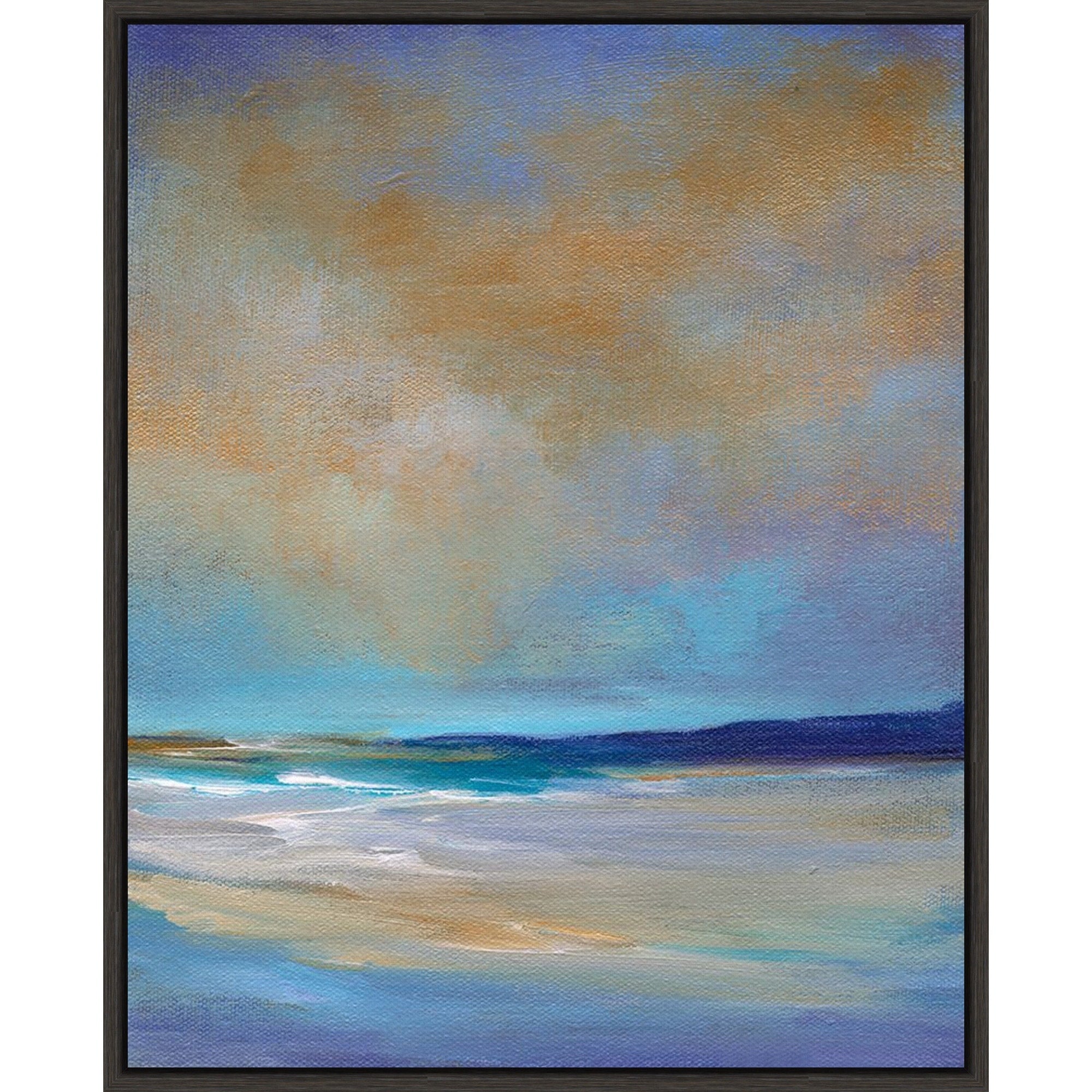 Marine Layer By Sheila Finch Framed Canvas Wall Art Print