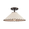 Marion 14 Wide 1 Light Semi Flush Mount Oil Rubbed Bronze Oil Rubbed Bronze 14 Inch W
