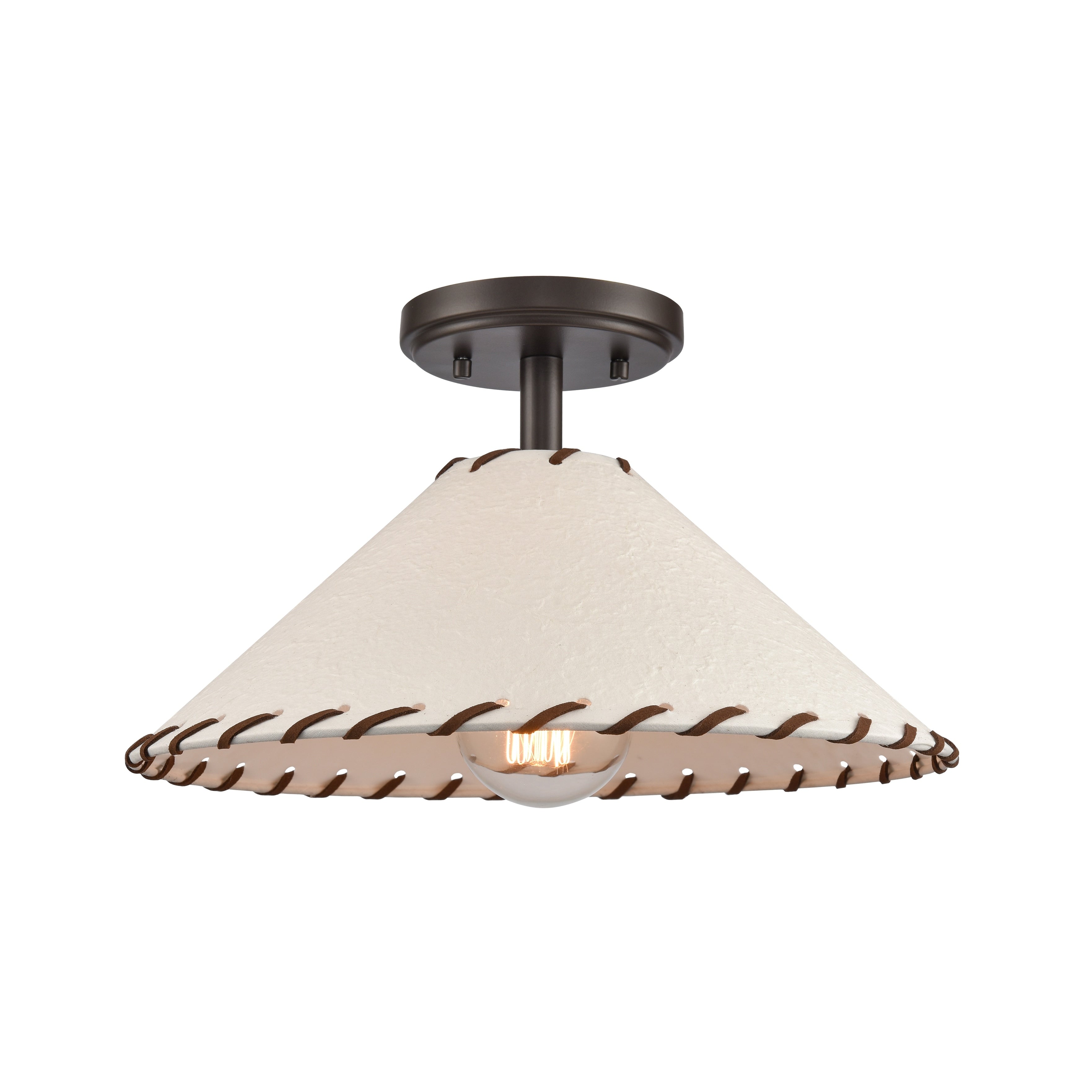 Marion 14 Wide 1 Light Semi Flush Mount Oil Rubbed Bronze Oil Rubbed Bronze 14 Inch W