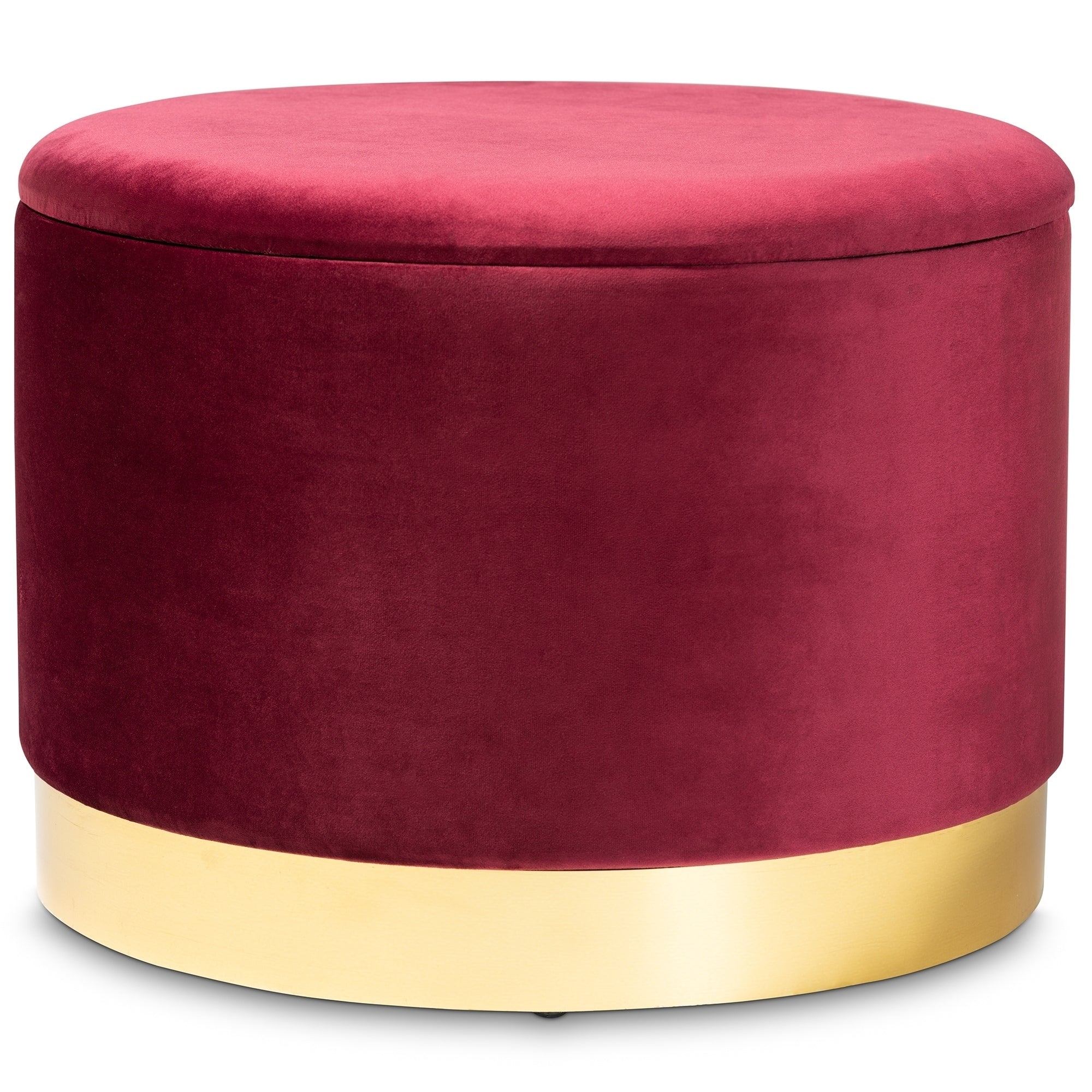 Marisa Glam And Luxe Upholstered Storage Ottoman