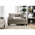Furniture Of America Marisnic Light Brown Traditional Tufted Loveseat