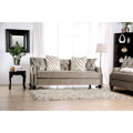 Marisnic Traditional Light Brown Tufted Sofa By Foa