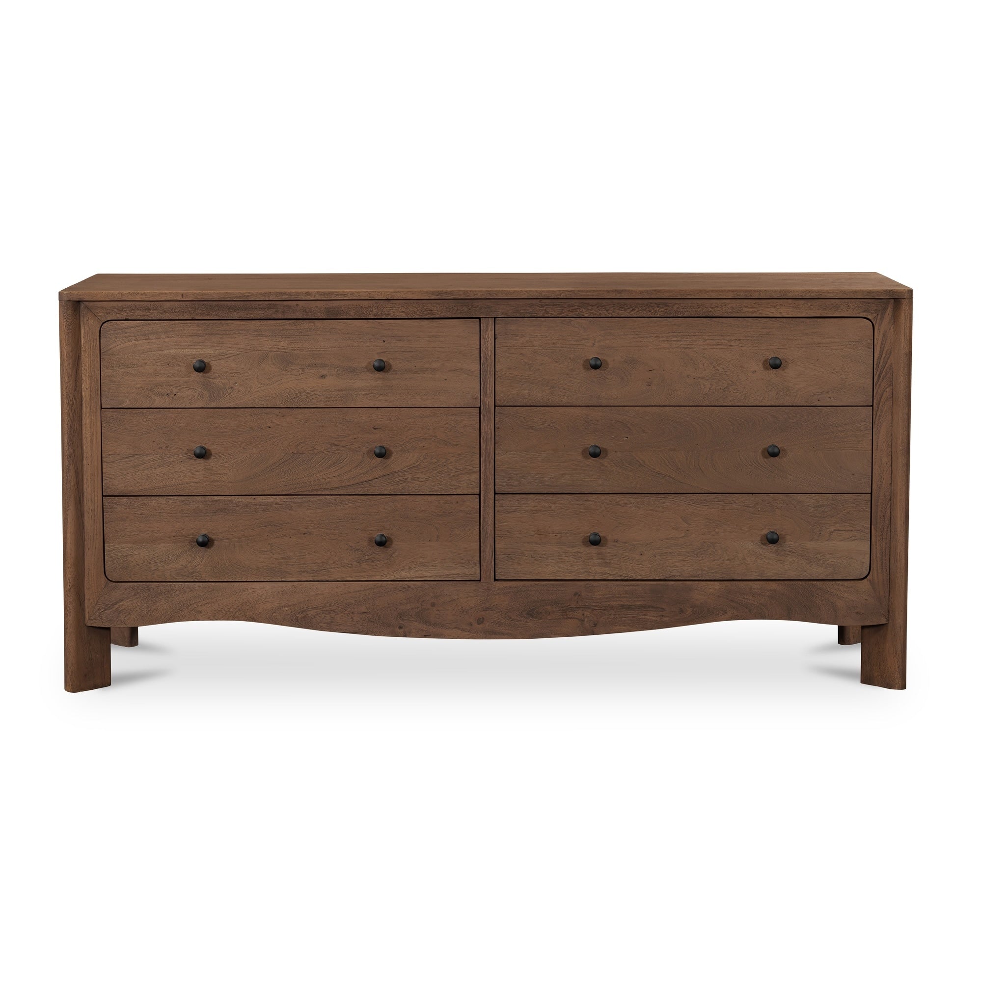 Marisol 6 Drawer Dresser Dark Brown