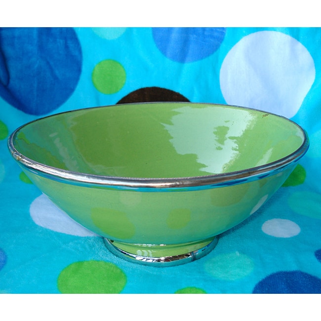 Handmade Marjorelle Garden Ceramic Bowl Morocco