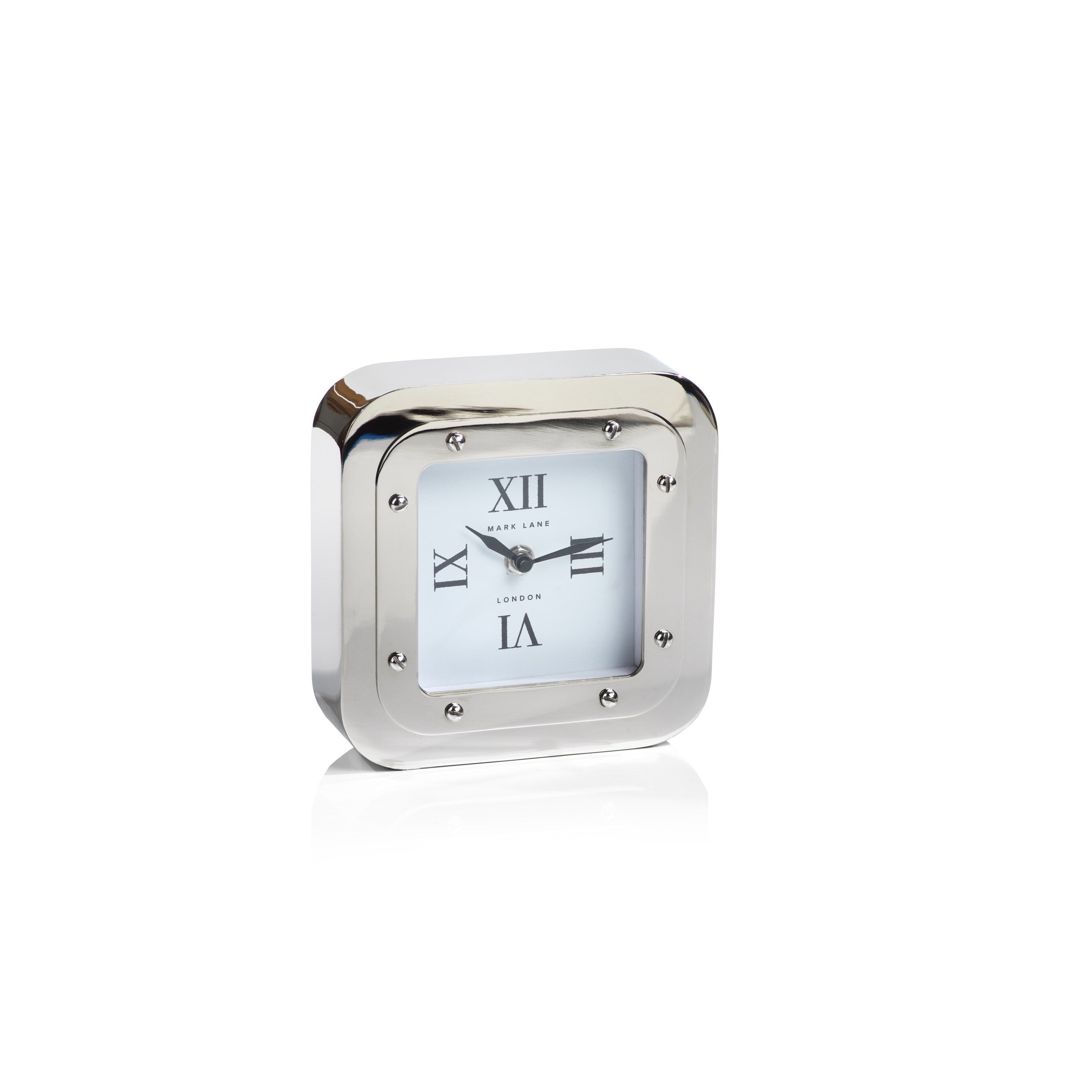 Mark Lane Silver Table Clock