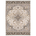 Marley Faded Medallion Fringed Area Rug