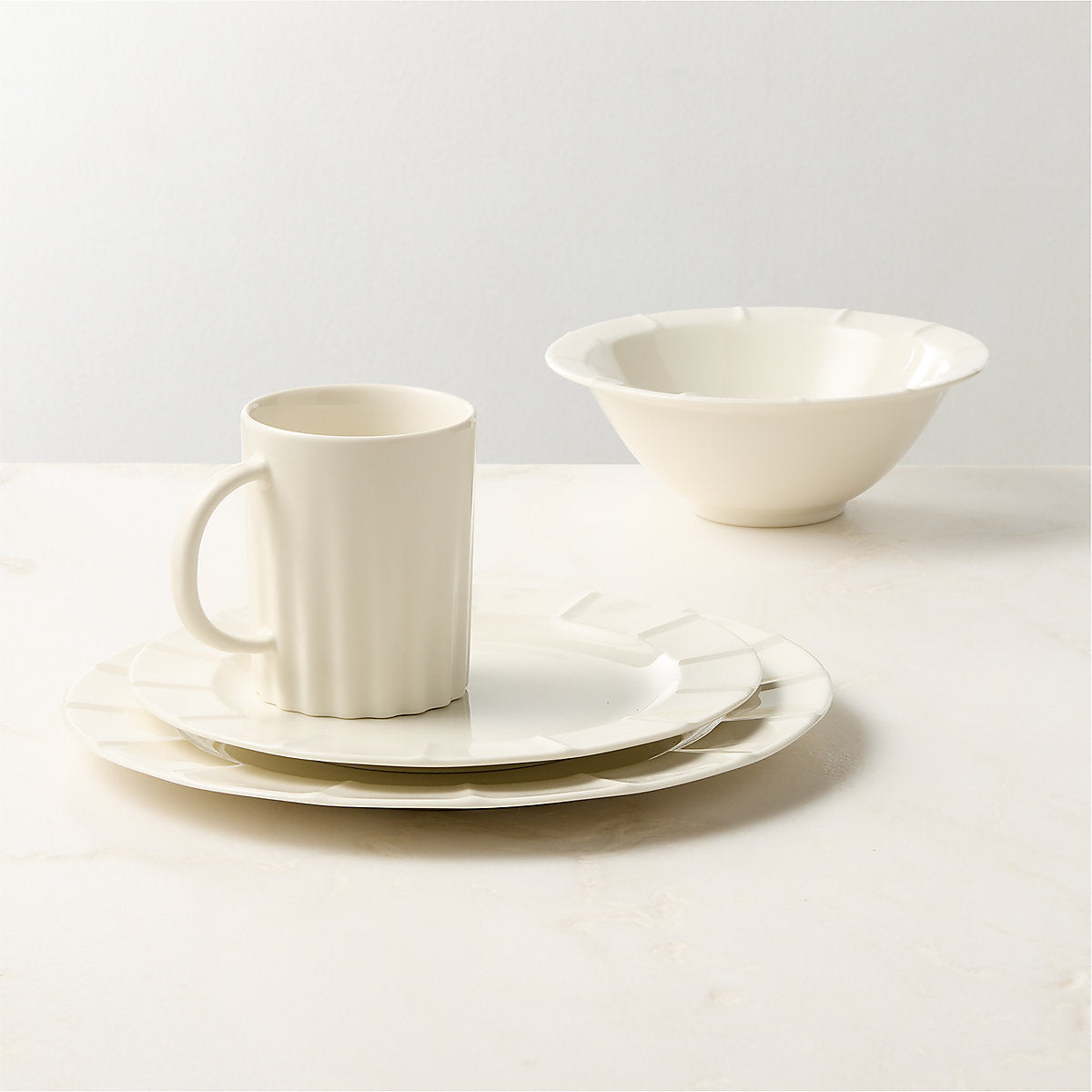 Marylebone White Coffee Mugs Set of 4 by Todd Snyder
