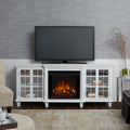Marlowe Electric Fireplace White By Real Flame