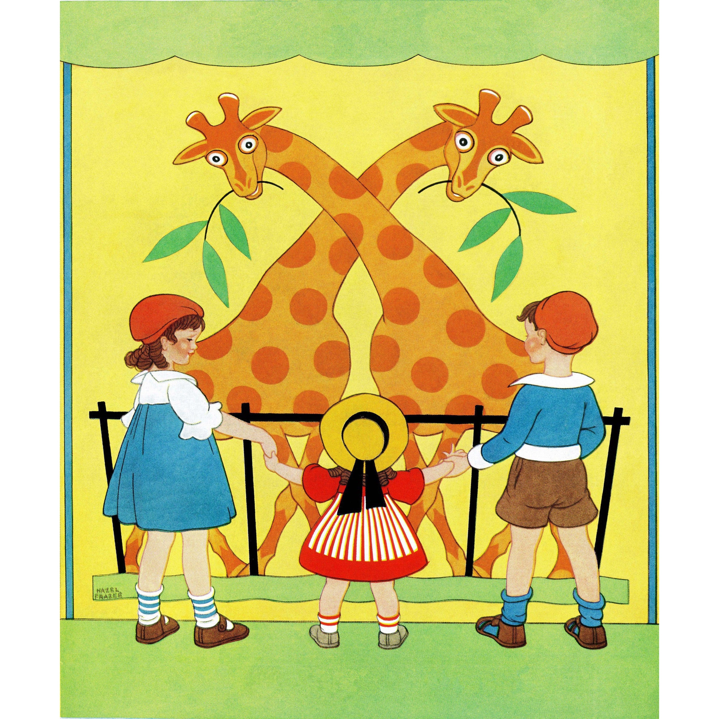 Marmont Hill Giraffes By Curtis Painting Print On Canvas