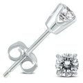 1 4 Carat Diamond Solitaire Stud Earrings In 10K White Gold