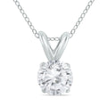 1 7 Carat Diamond Solitaire Pendant In .925 Sterling Silver
