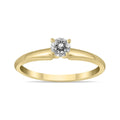 1 7 Carat Round Diamond Solitaire Ring In 14K Yellow Gold