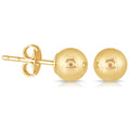 Marquee Jewels 10K Yellow Gold 5 Millimeter Ball Stud Earrings